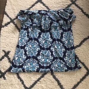 Lily Pulitzer strapless tank
